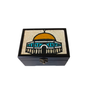 Handcrafted Jerusalem Mosaic Wooden Box