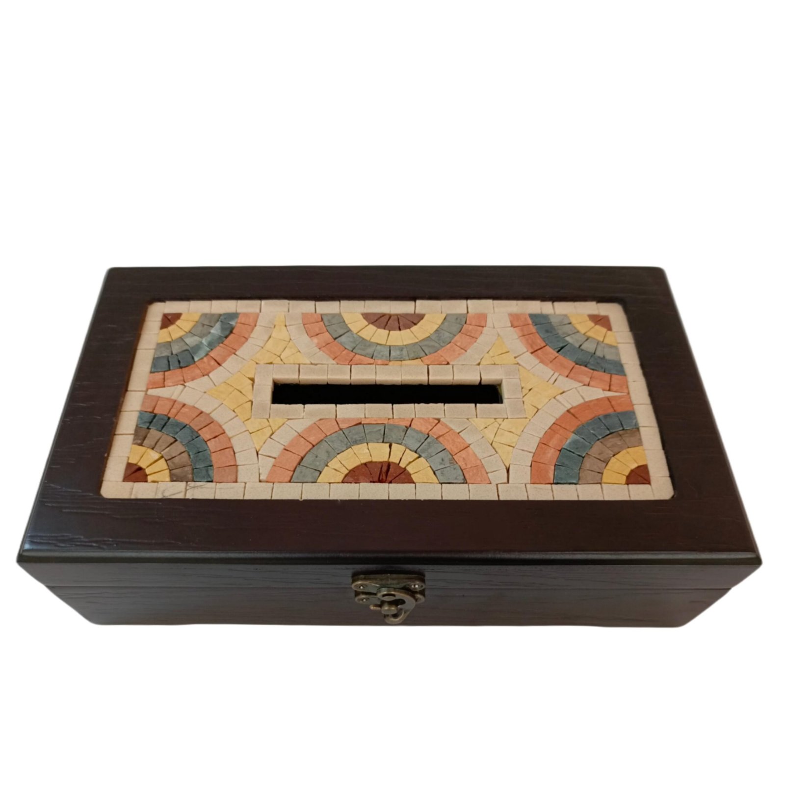 Mosaic Embellished Wooden Box (27 cm x 16 cm)