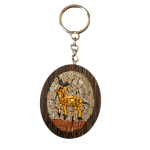Natural Stone Mosaic Keychain – Gazelle Design