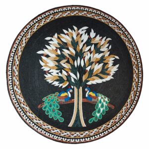 Jericho Mosaic with Peacocks and Braids – A Luxurious Masterpiece